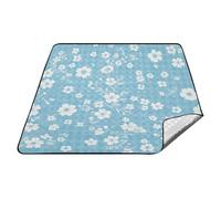 tplaotee Gingham Teal Impermeabile Parco Coperta Impermeabile Escursionismo Grande Picnic Coperta per Terra Coppie Regalo manta para hacer picnic