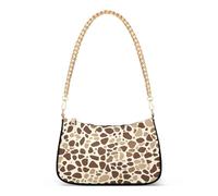 tplaotee Giraffe Skin Pattern Brown trendy catena borse per le donne borse a tracolla per gli elementi essenziali per le donne