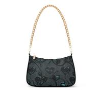 tplaotee Gothic Dark Blue Web Hearts trendy catena crossbody borse per le donne borse a mano alla moda per signora regali di compleanno per le donne