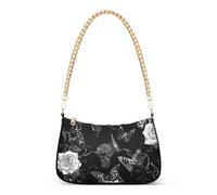 tplaotee Gothic Darkness Rose Butterflies catena alla moda donna crossbody borse a mano per le donne per viaggiare