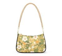 tplaotee Illustrazione Pastorale Floreale Giallo alla moda catena cross body borse borse a mano per le donne per viaggiare