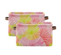 tplaotee James Style - Cestino portaoggetti pieghevole e impermeabile, con manico robusto, 2 pezzi, per libri cubby