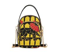 tplaotee Leo Lion giallo nero alla moda borse a tracolla per le donne con multi tasche borsa per viaggiare