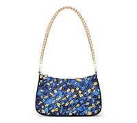 tplaotee Leopard Print Blue Godlen catena alla moda donna cross body borse borse a mano per regali di compleanno