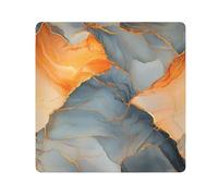 tplaotee Marmo Grigio Arancione Magico Autoadesivo Make Up Bag Panno Borsa Da Viaggio Organizzatore Wrap Camera Lens Panno Wrapper Organizer Borse Per Le Donne Dimensioni 55,1 x 55,1 cm