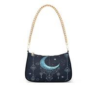 tplaotee Moon Boho Retro Unearthly trendy catena borsa a tracolla borse da donna per regali di compleanno per le donne