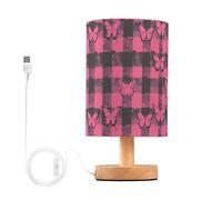 tplaotee Nero e Rosa A Scacchi Farfalle Lampade USB Corridoio Luce di Notte per Bar Lampade per Bambini Unico