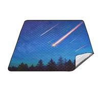 tplaotee Night Meteor Impermeabile Beach Mat Impermeabile Partito Giardino Mat per Outdoorsy Donne Estate Regalo mantas para dia de campo