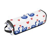 tplaotee Organizer 2 in 1 per strumenti per capelli, con tappetino in ferro, organizer per strumenti per capelli, per ferri da stiro, piastre, arricciacapelli, animali dei cartoni animati, cigno