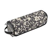 tplaotee Organizer 2 in 1 per strumenti per capelli e tappetino resistente al calore, con cerniera, impermeabile, portatile, aperto, piatto, borsa da viaggio per ferri da stiro, piastre,