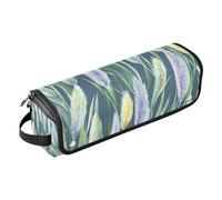 tplaotee Organizer 2 in 1 per strumenti per capelli, tappetino resistente al calore, con cerniera, custodia da viaggio a doppio strato, per raddrizzatori, arricciacapelli, asciugacapelli, fiori,