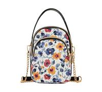 tplaotee Pansy Country Style San Valentino borse a tracolla alla moda per le donne alla moda con multi tasche borsa per le donne per la corsa