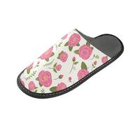 tplaotee Pantofole da donna calde della pesca della rosa della primavera semplice delle pantofole dell'interno per le donne con la schiuma di memoria per la casa, camera da letto, Semplice pesca rosa