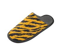tplaotee Pantofole da donna con pelle di leopardo giallo e nero, pantofole da interno con memory foam per casa, camera da letto