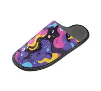 tplaotee Pantofole dell'interno della pantofola delle donne calde del camuffamento di colore con schiuma di memoria per la casa, Colore Camouflage, 39.5/40 EU