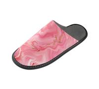 tplaotee Pantofole dell'interno delle donne delle pantofole di marmo della pesca con la schiuma di memoria per la casa, camera da letto