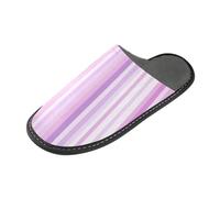 tplaotee Pantofole viola e rosa delle pantofole delle donne del modello della banda per l'interno con la schiuma di memoria per la casa, camera da letto