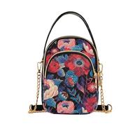 tplaotee Peonie Rose e Margherite Rosso alla moda crossbody marsupio per le donne con multi tasche borse per lavoro