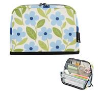 tplaotee Primavera Minimalista Floreale Portamatite Grande Capacità Make Up Bag Ampia Apertura Desk Organizer per Infermiere Scuola estuches para el colegio