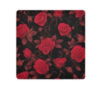 tplaotee Red rose Gothic Magic Sticker Cosmetic Bag Panno Cosmetico Borsa Da Viaggio Organizzatore Wrap Camera Lens Panno Wrapper Trucco Per Le Donne Dimensioni 55,1 x 55,1 cm