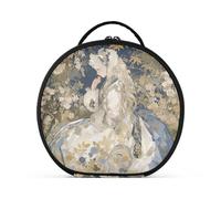 tplaotee Retro Court Style ragazza Rococò Art Travel Bag Verticale Free-Standing Zipper Trucco Borse Per Le Donne con divisori regolabili 11 IN