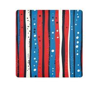 tplaotee rosso e blu striscia modello doodle arte Magia Trucco Bag Panno Organizzatore Wrap Camera Lens Panno Wrapper Trucco Per Le Donne Dimensioni 55,1 x 55,1 cm