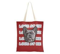 tplaotee Rosso Scuro Tinta Unita Pure Plain Personalizzato Pet Avatars su Tela Tote Bag Immagine Personalizzata Delle Donne Canvas Tote Bag Tote Bag Bulk Per Gli Insegnanti Pianura