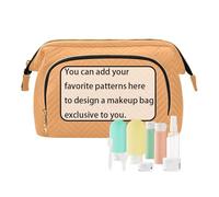 tplaotee Sandy Brown Tinta unita Pure Plain Makeup Bag personalizzare leggero borsa cambiamento per custodie per carte di credito organizzatori di denaro, marrone sabbia Tinta unita Pure Plain, 1 size