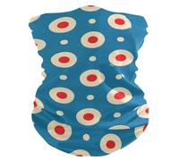 tplaotee Scaldacollo alla moda a pois rosso blu scuro per tempo caldo/freddo antivento rinfrescante da donna in diversi modi di indossare? Maschere per il viso per la caccia, lo sci, il kayak