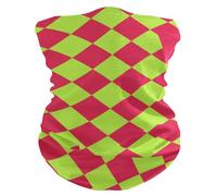 tplaotee Scaldacollo in tessuto a quadri di bufalo rosso giallo verde quattro stagioni resistente alla polvere e allo sporco da donna dal design unico per la corsa e la moto