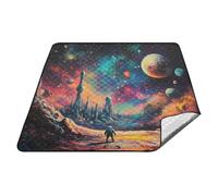 tplaotee Spazio Vecchio Stile Lento Impermeabile Picnic Accessori Resistente all'acqua Partito Playmat Outdoor per Outdoorsy Donne Estate Regalo mat para picnic