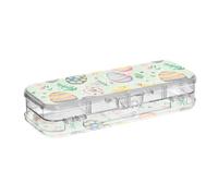 tplaotee Spring Fresh Easter Egg Pulcini Progettato Cancella Matite Box 2 strati Pastello Contenitori per Cancelleria Con Snap E Coperchio