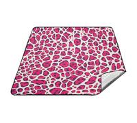 tplaotee Stampa Della Pelle Del Leopardo Cinese Deeppink Impermeabile Outdoor picnic mat Resistente All'aperto Portatile Play Mat per le Donne 30s Coppie Regalo sabana para picnic