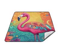 tplaotee Stile bohémien fenicottero design piatto colori vivaci impermeabile giorno lago Essentials resistente all'acqua erba spiaggia picnic per adulti coppie regalo cojines para picnic