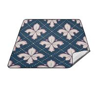 tplaotee Stile bohémien gigli pesca a scacchi impermeabile giorno lago Essentials impermeabile campeggio partito grande coperta da picnic per coppie di famiglia regalo cobijas para picnic