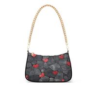 tplaotee Stone Texture French Art Valentine borsa a tracolla alla moda catena borsa a mano per le donne per l'autunno