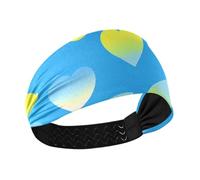 tplaotee Teal Gradient Valentine Love no slip running fascia per le donne elastico testa sudore fasce per le donne per ciclismo allenamenti make up tennis