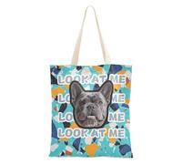 tplaotee Terrazzo Pattern Glory Blue Personalizzato Pet Avatars su Tela Tote Bag Immagine Personalizzata Borse di Tela Borse di Tela Bulk Bulk Per Le Donne Pianura