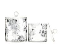 tplaotee Tradictional - Organizer in plastica trasparente per caramelle, con coperchio, per pittura a inchiostro cinese, con dente di leone, ceneri di leone, contenitore decorativo per tamponi di