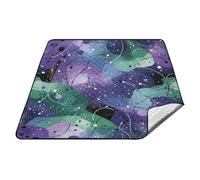 tplaotee Verdastro-viola grano irregolare impermeabile tavolo da picnic portatile erba accessori da picnic all'aperto per la famiglia concerto coperta manta para picnic extra