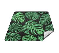 tplaotee Verde Monstera Deliciosa Impermeabile Coperta Esterna Per Erba XXL Outdoor Portatile Play Mat per Outdoorsy Persone Picnic Articoli tappeto para picnic
