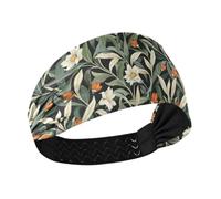 tplaotee William Morris, fascia elastica per capelli con motivo floreale, antiscivolo, morbida, per atletica, sport, corsa, make up make up