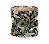 tplaotee William Morris - Ghette per il collo invernale con motivo floreale selvatico, per il freddo, in pile, morbida, spessa e calda, foderata in pile per uomini e donne