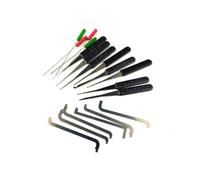 TPM Go 12 strumenti di rimozione chiave rotta con 6 strumenti di tensione, strumenti di bloccaggio di emergenza per la casa (nero)