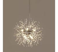 TPMAFF Lampadari a 16 Luci per Camera da Letto, Lampade a Sospensione Moderne a Dente di Leone Illuminazione a Soffitto in Cristallo,Lampada a Sospensione per Interni per Soggiorno del Ristorante