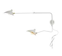 TPMAFF lampade da parete plug-in,Applique a braccio oscillante lungo in stile industriale con cavo e interruttore,illuminazione per interni per soggiorno camera da letto (lampadina non inclusa)