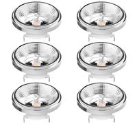 TPMAFF Set di 6 Lampadine LED AR111 G53 Dimmerabili 230V 15 Watt 1500 Lumen Riflettore Lampadina Proiettore (equivalente a 120W) Angolo del Fascio 45°, Regolazione Luminosità 0% - 100%