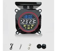 TPMS completo per moto con avvisi reali e struttura resistente alle intemperie per la sicurezza (rosso)