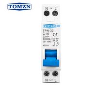 TPN 1P + N Mini interruttore automatico MCB 6A 10A 16A 20A 25A 32A Montaggio su guida Din Interruttore aria domestico in miniatura