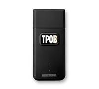 TPOB Mini Skull rasoio singolo Blackout Edition - Design compatto che può adattarsi in tasca con un motore turbo carico, perfetto sia per uso professionale che a casa (blackout)